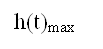 h(t)max