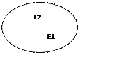 Овал:          Е2
                 Е1

