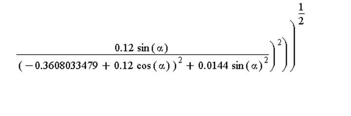 abs(E(x, y)) = (9574277.239*((-0.399109377e-1+.12*cos(alpha))/((-0.399109377e-1+.12*cos(alpha))^2+0.144e-1*sin(alpha)^2)-(-.3608033479+.12*cos(alpha))/((-.3608033479+.12*cos(alpha))^2+0.144e-1*sin(alp...