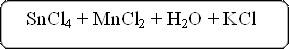 SnCl4 + MnCl2 + H2O + KCl