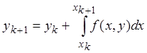 Используя метод эйлера составить таблицу приближенных значений интеграла дифференциального уравнения