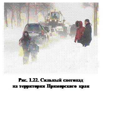 Подпись:  

Рис. 1.22. Сильный снегопад
на территории Приморского края
