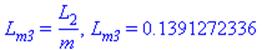 L[m3] = L[2]/m, L[m3] = .1391272336