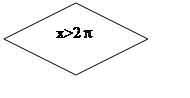 Блок-схема: решение: x>2 

