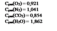 Надпись: Cpm(O2) = 0,921
Cpm(N2) = 1,041
Cpm(CO2) = 0,854
Cpm(H2O) = 1,862
 
