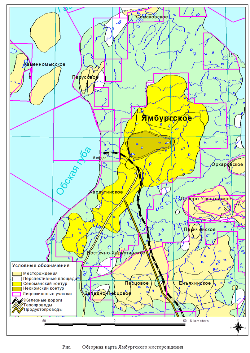 В каком субъекте находится ямбургское месторождение. Обзорная карта Ямбургского месторождения. Харвутинское месторождение ЯНАО. Семаковское месторождение Ямбург. Ямбургское нефтегазоконденсатное месторождение на карте.